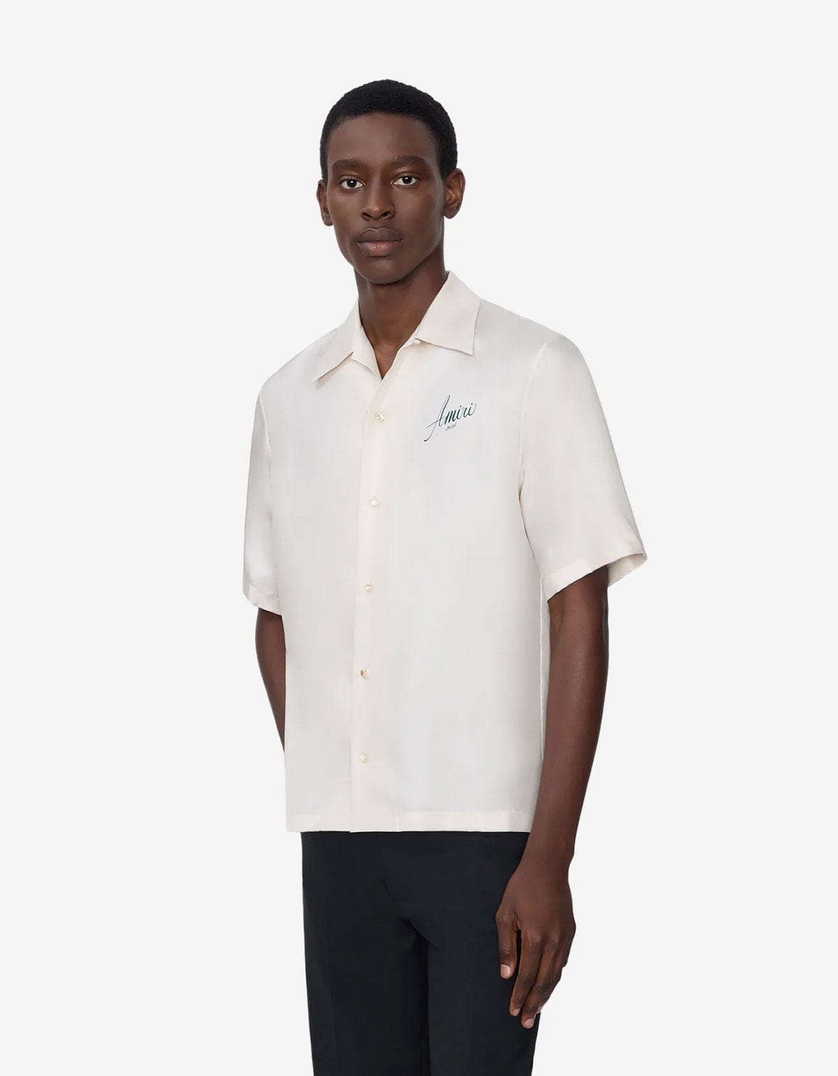 Amiri White Hotel Bowling Shirt AMSTCA1206-271