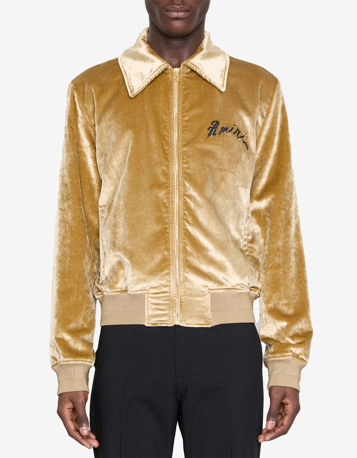 Amiri Yellow Dragon Velvet Bomber AMOUBB1054 731
