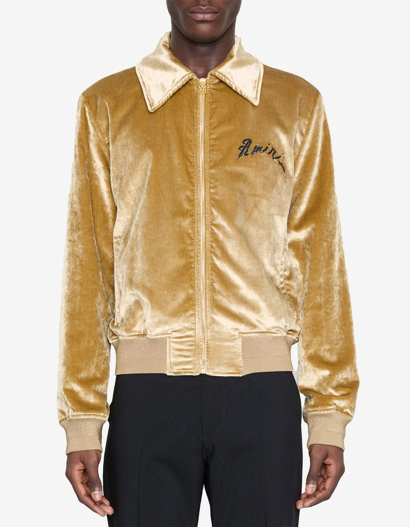 Amiri Yellow Dragon Velvet Bomber AMOUBB1054 731
