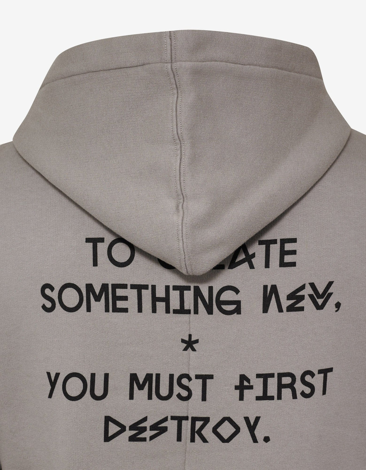 Ben Taverniti Unravel Project Beige Printed Hoodie