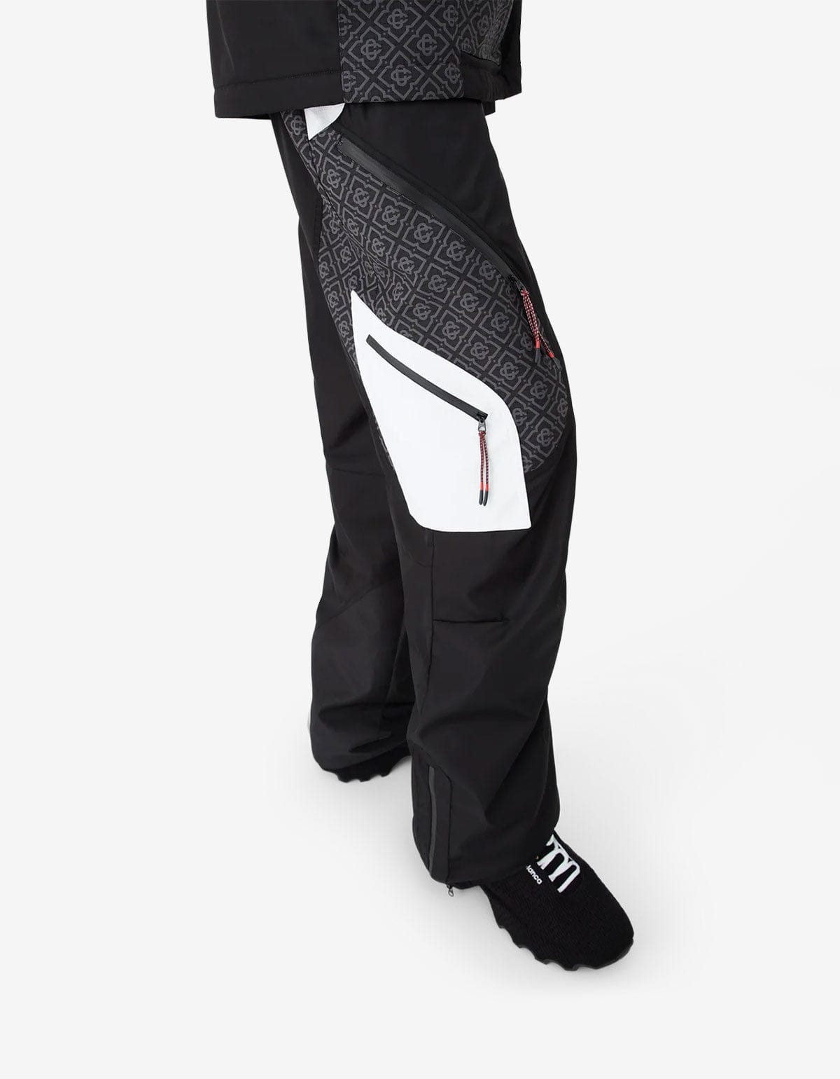 Casablanca Black Cargo Ski Trousers M-AW25-TR-324-01-EX-SKI 
