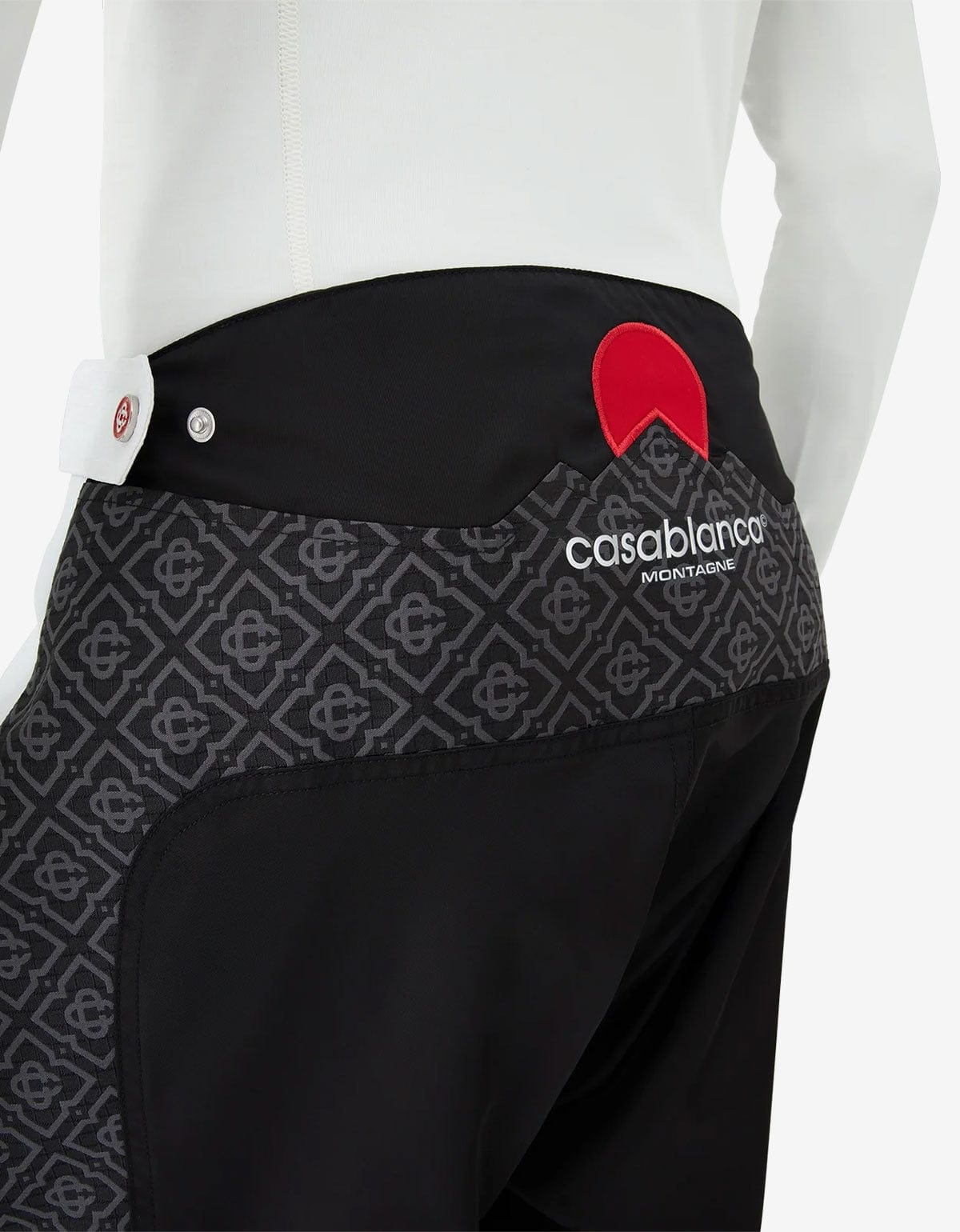 Casablanca Black Cargo Ski Trousers M-AW25-TR-324-01-EX-SKI 