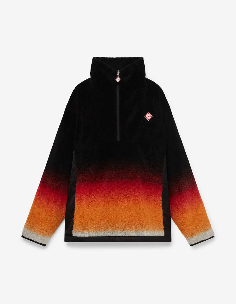 Casablanca Black Gradient Fleece Jacket M-AW25-JK-376-01-EX-SKI