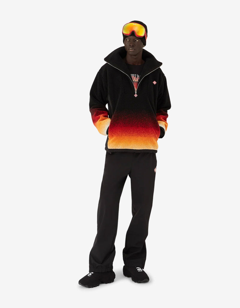 Casablanca Black Gradient Fleece Jacket M-AW25-JK-376-01-EX-SKI