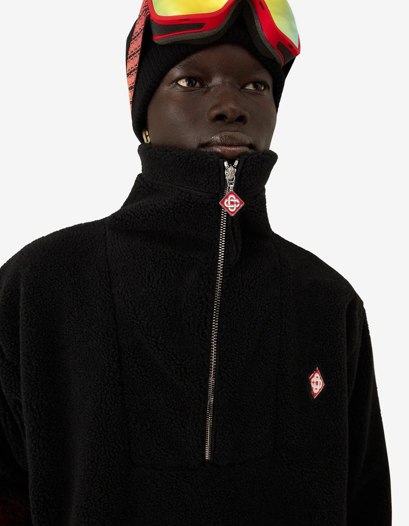 Casablanca Black Gradient Fleece Jacket M-AW25-JK-376-01-EX-SKI