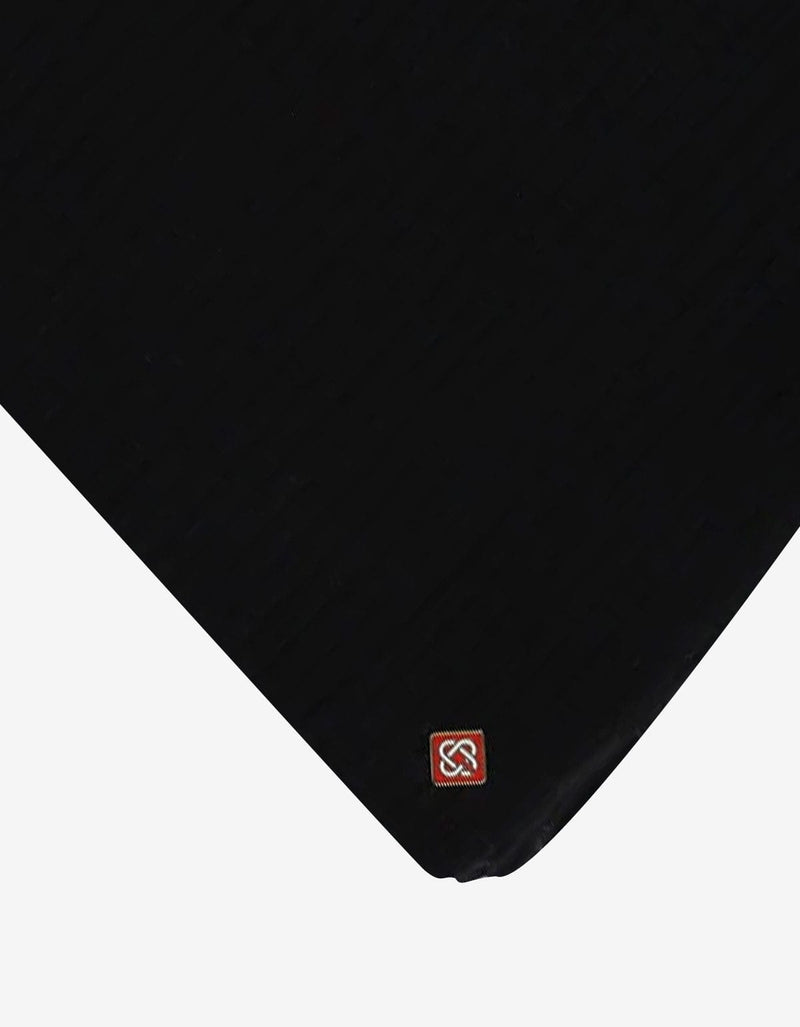 Casablanca Black Half Cardigan Wool Scarf A-AW25-ACC-270-05-EX-SKI