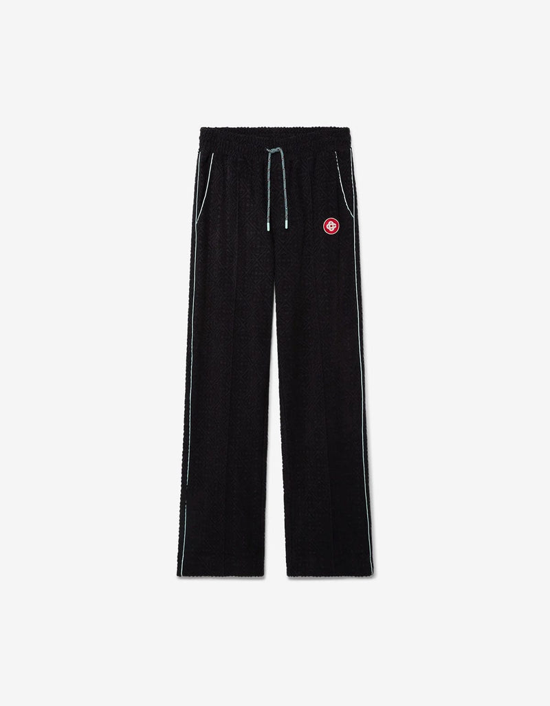 Casablanca Black Monogram Jacquard Towelling Trousers MPF25-JTR-270-01