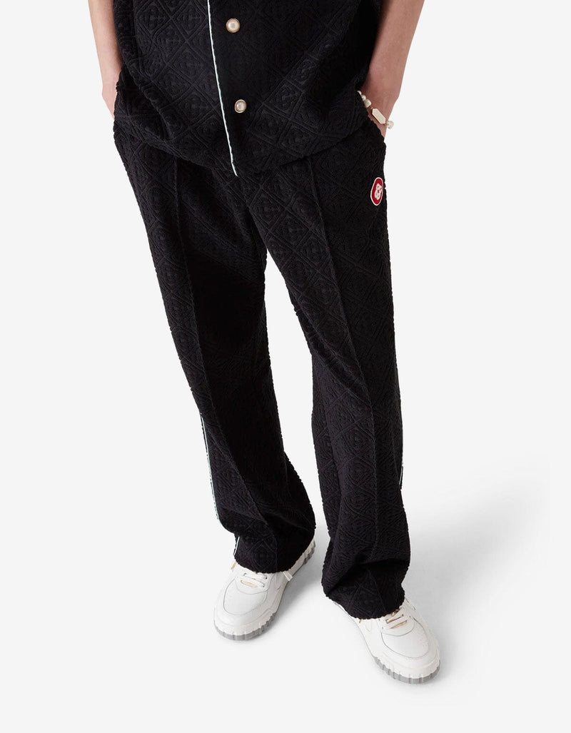 Casablanca Black Monogram Jacquard Towelling Trousers MPF25-JTR-270-01
