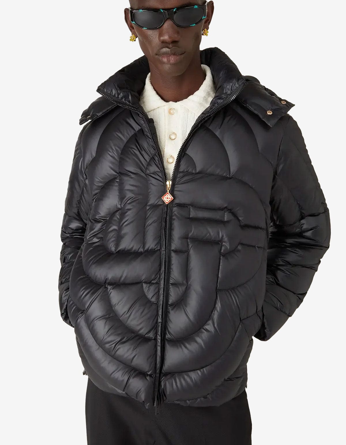 L'appartement AMERICANA　 Nylon Jacket Vantage Nylon Ripstop Track Jacket - Bone | ALO