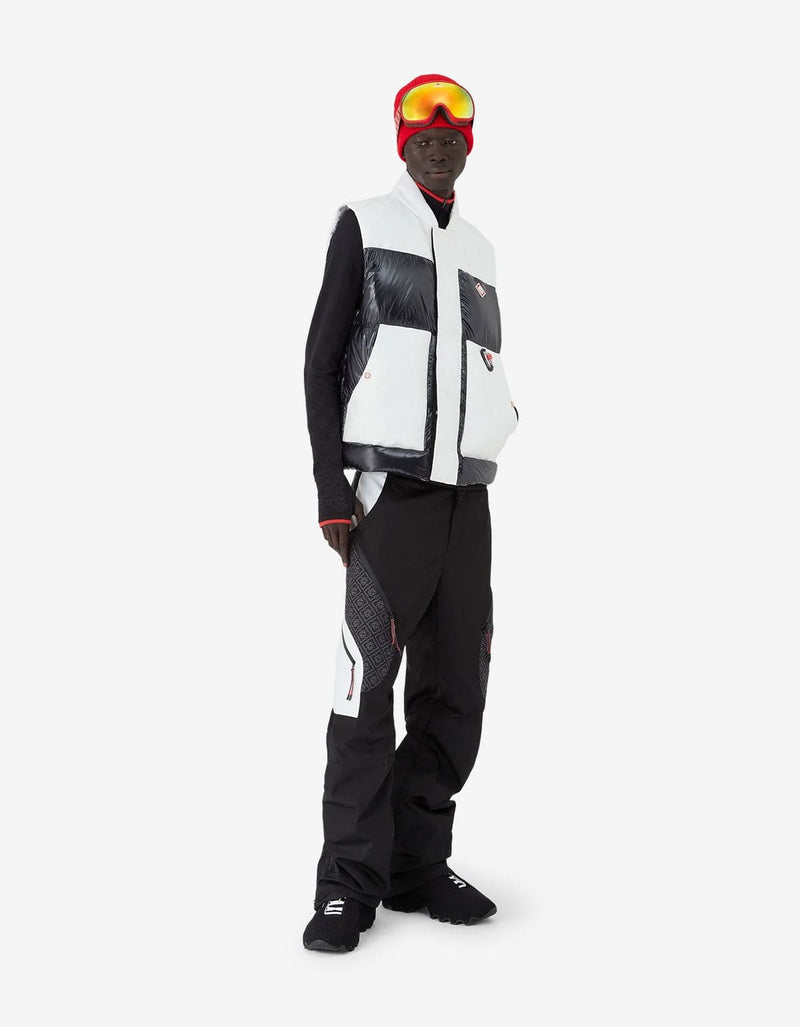Casablanca Black Ripstop Down Ski Vest M-AW25-OT-191-01-EX-SKI