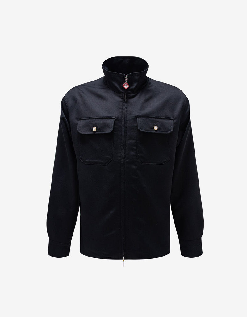Casablanca Black Workwear Shacket M-AW25-SH-205-01
