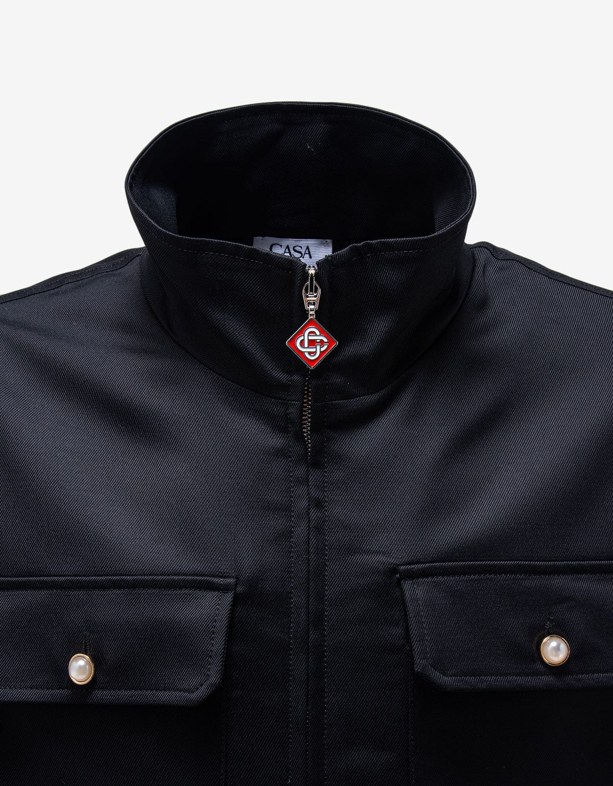 Casablanca Black Workwear Shacket M-AW25-SH-205-01