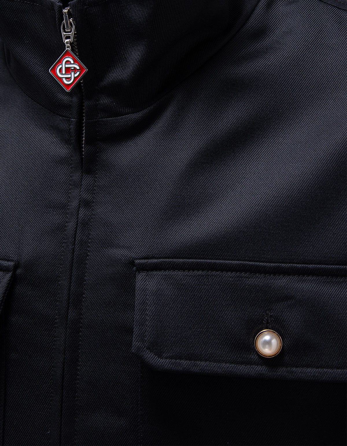 Casablanca Black Workwear Shacket M-AW25-SH-205-01
