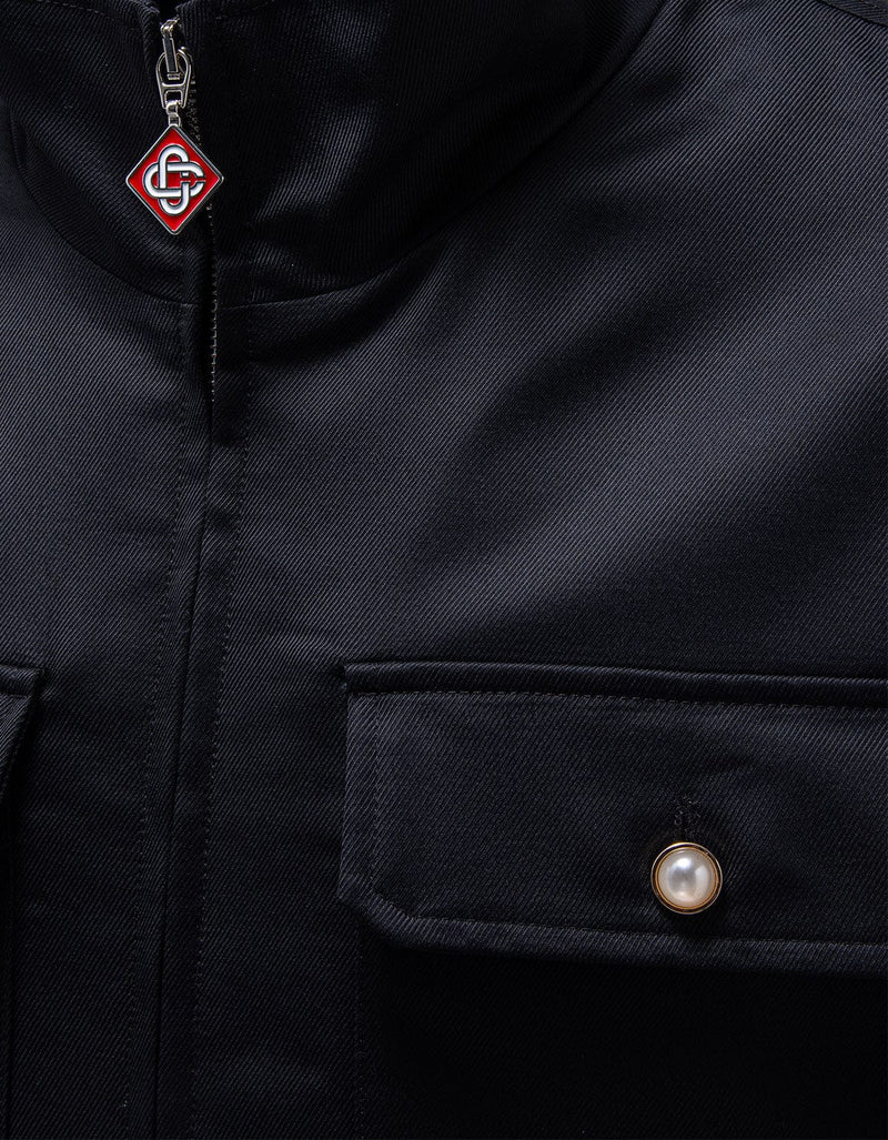 Casablanca Black Workwear Shacket M-AW25-SH-205-01