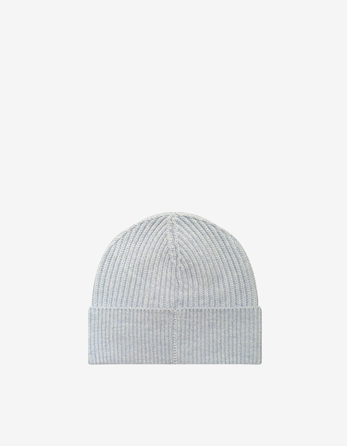 Casablanca Blue Half Cardigan Wool Beanie Hat A-AW25-HAT-090-02-EX-SKI