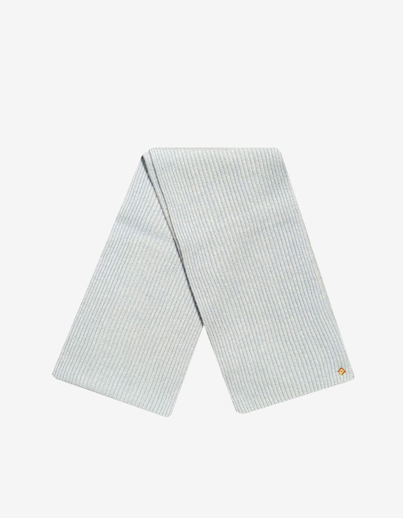 Casablanca Blue Half Cardigan Wool Scarf A-AW25-ACC-270-02-EX-SKI