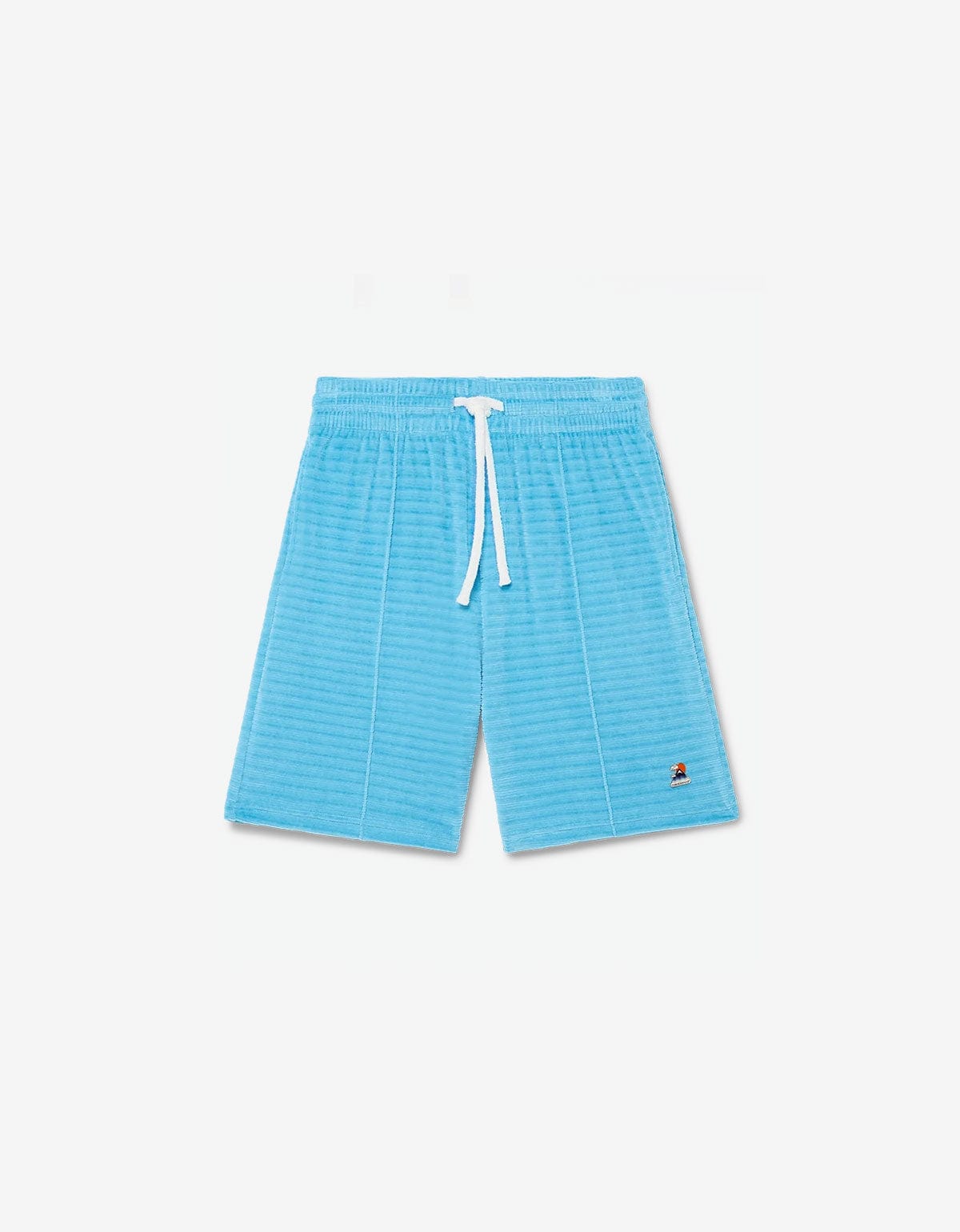 Casablanca Blue Velour Stripe Shorts MPF25-JTR-274-01