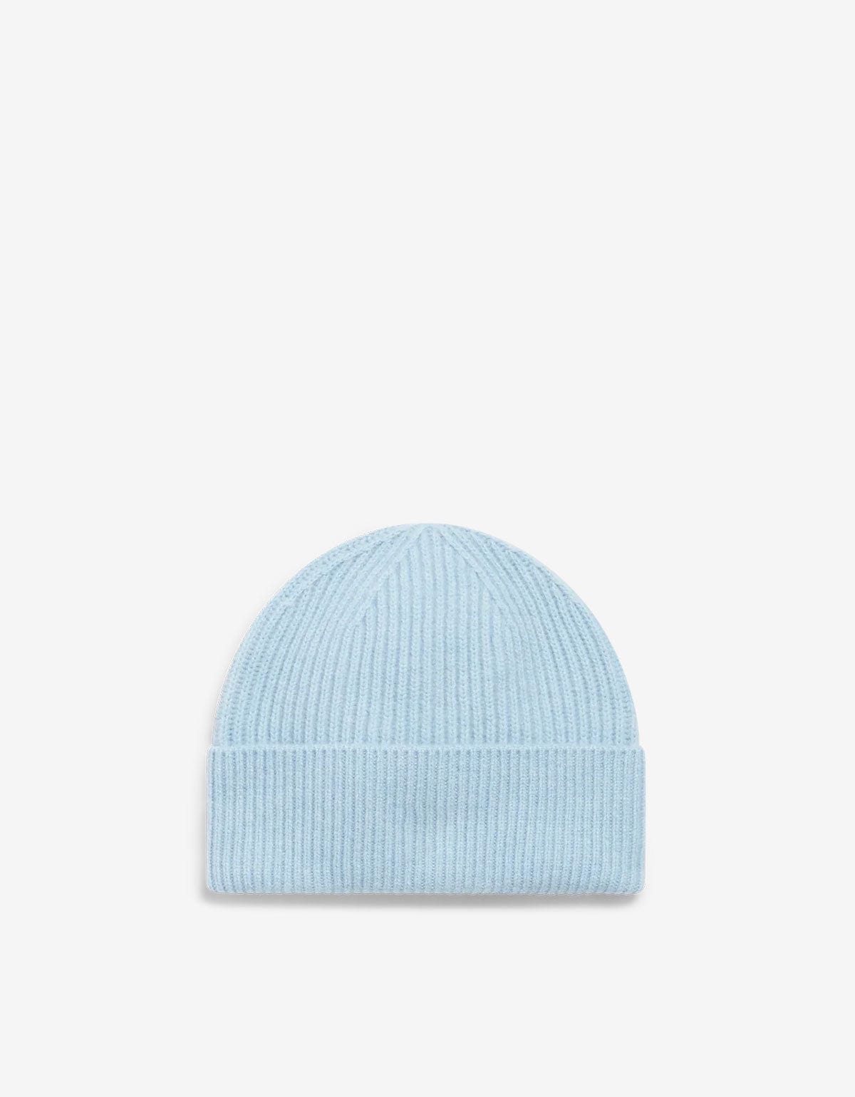 Casablanca Blue Wool Rib Beanie Hat A-AW25-HAT-090-02-EX-SKI
