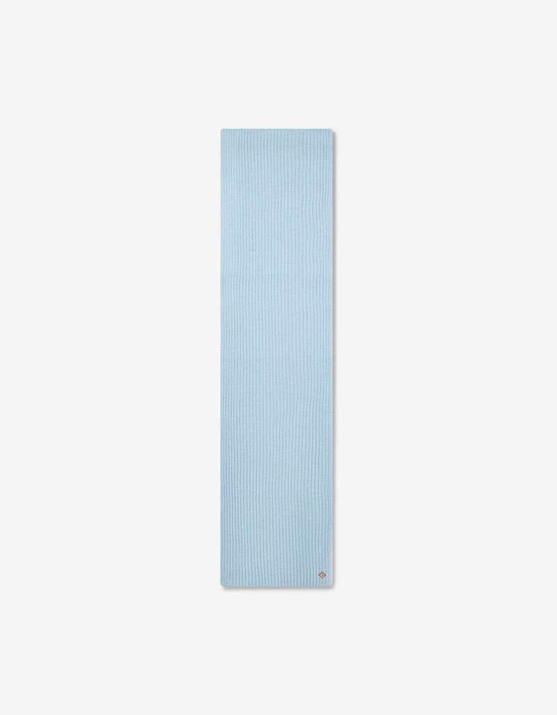 Casablanca Blue Wool Rib Ski Scarf A-AW25-ACC-270-02-EX-SKI
