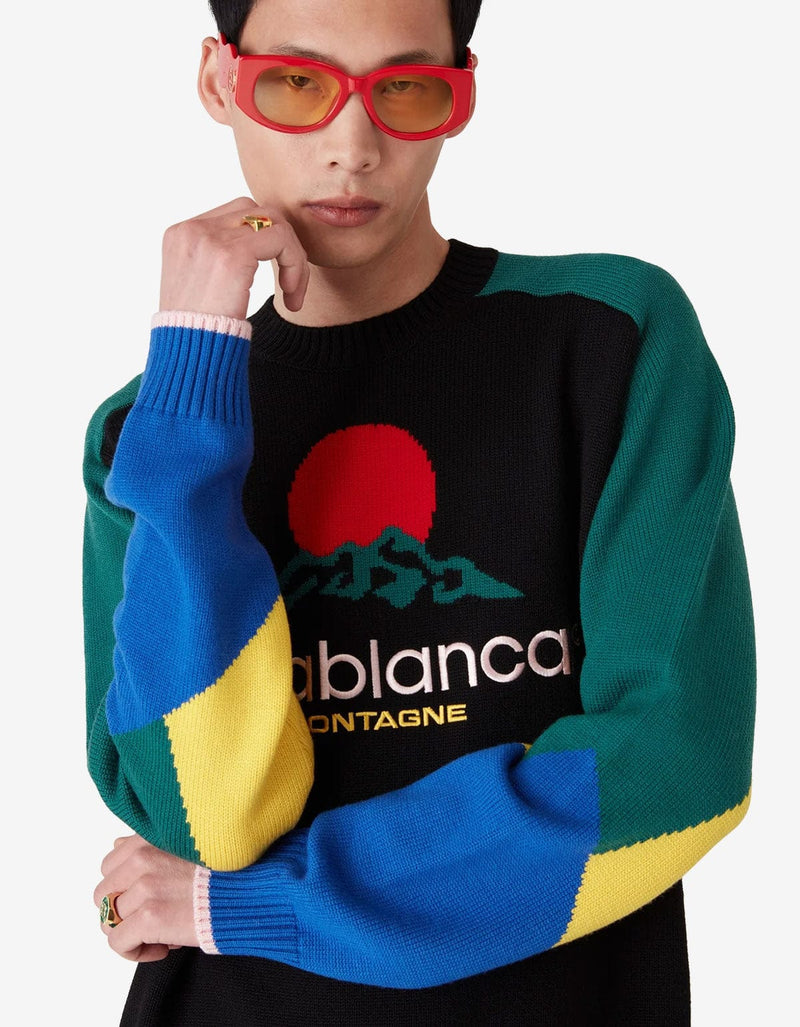 Casablanca Multicolour Merino Montagne Jumper MPF25-KW-1008-01