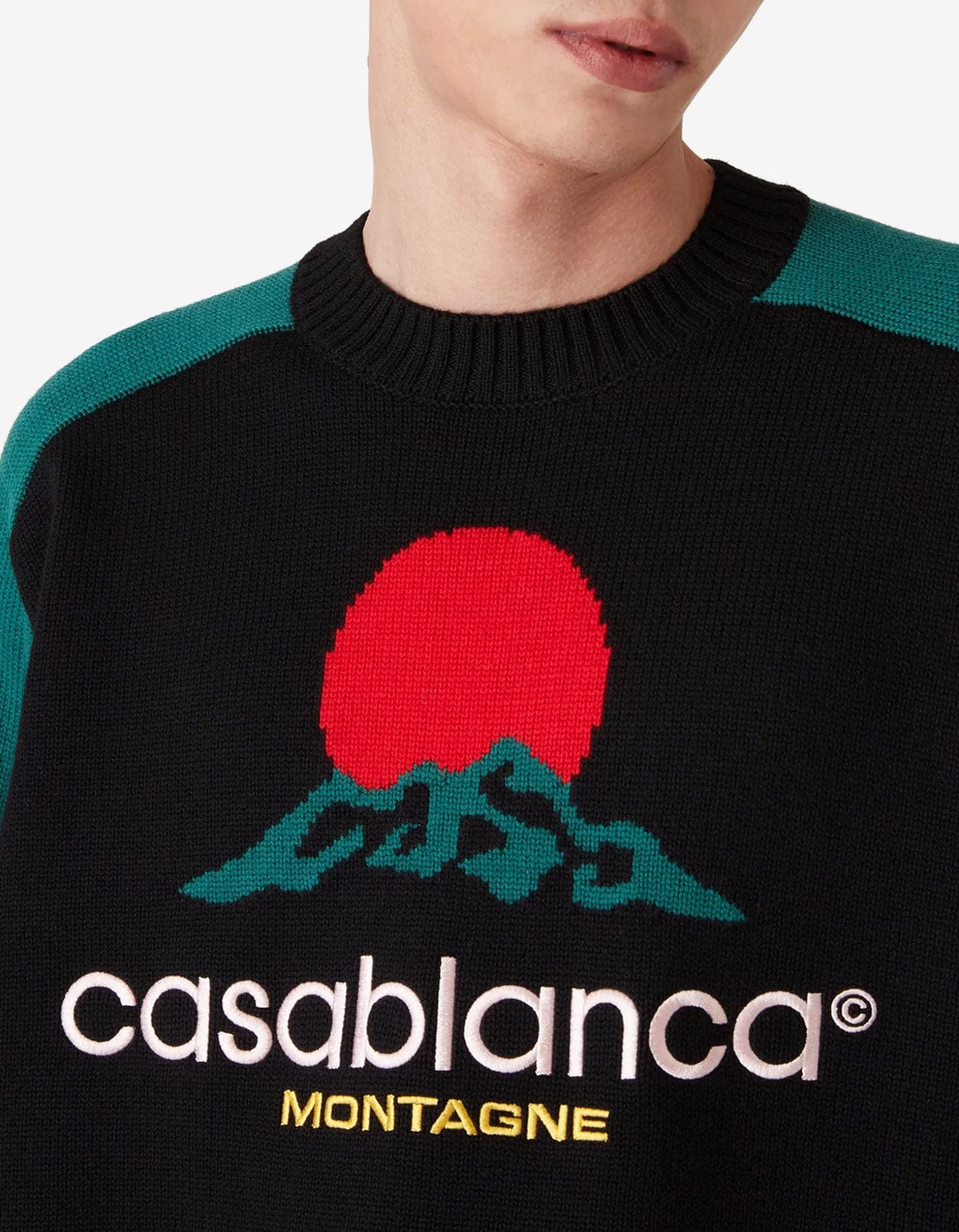 Casablanca Multicolour Merino Montagne Jumper – mens designer