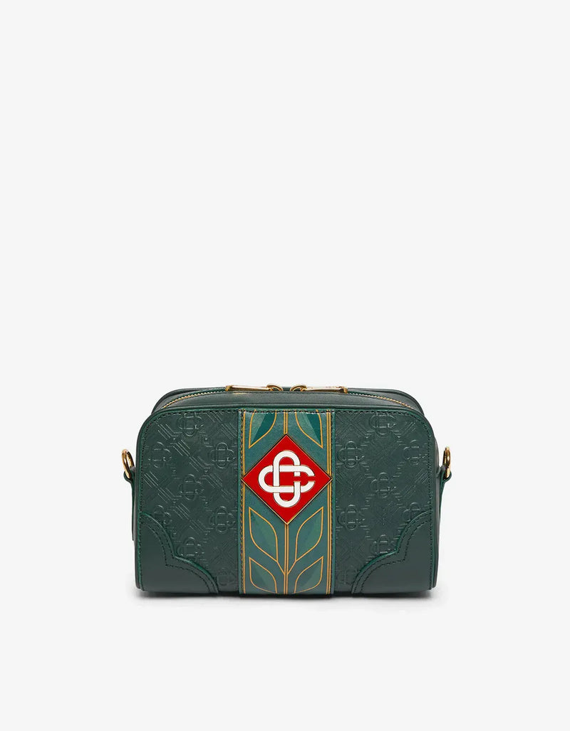 Casablanca Green Monogram Crossbody Bag A-SS26-BAG-002-03