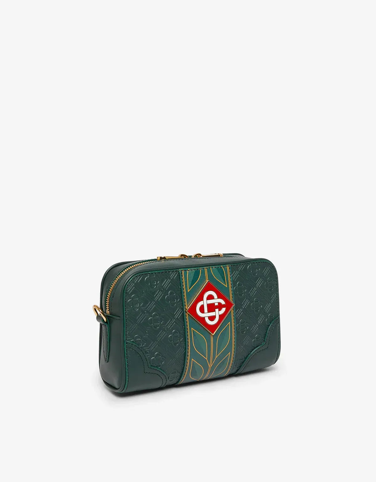 Casablanca Green Monogram Crossbody Bag A-SS26-BAG-002-03