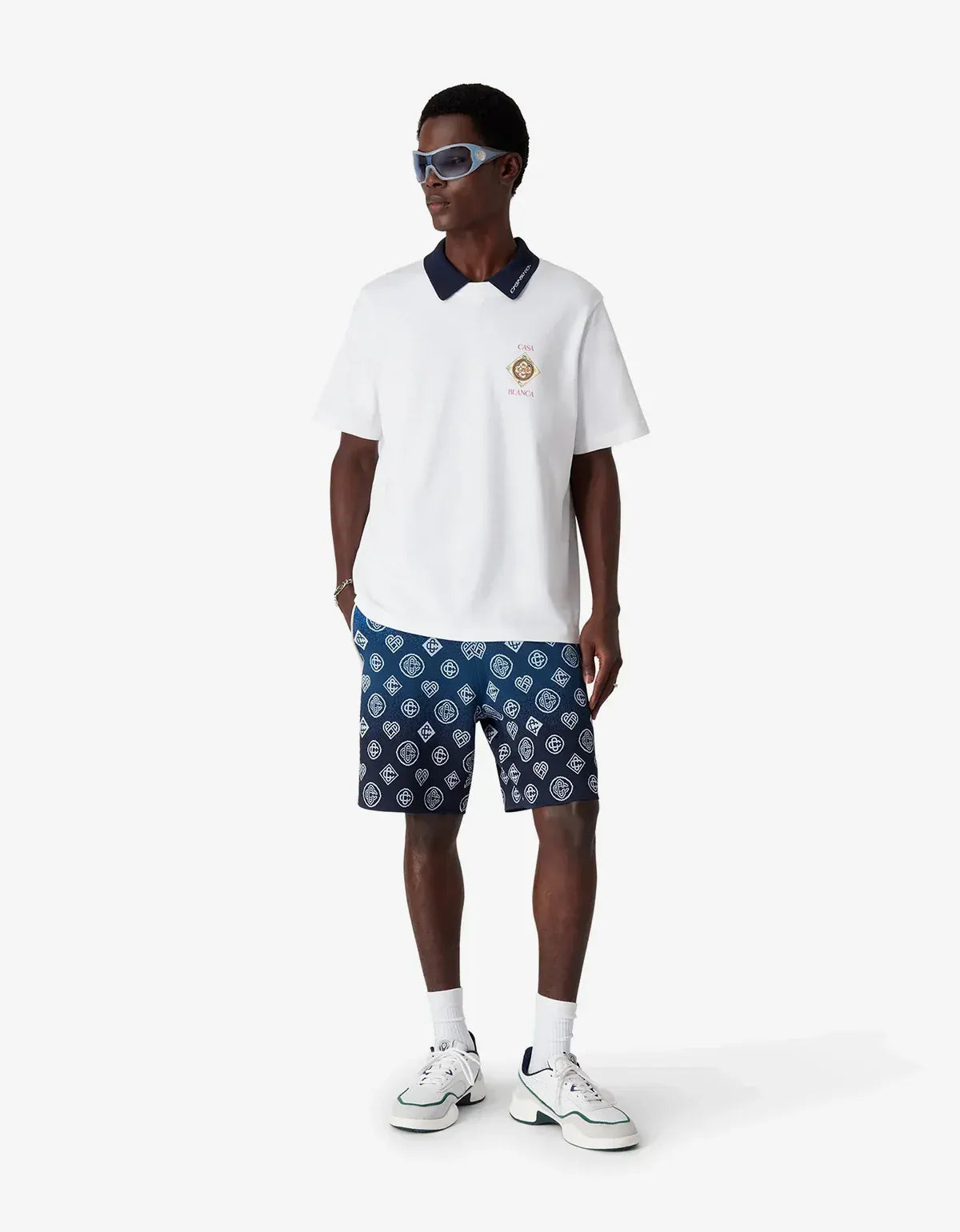 Casablanca White Plafond Orne De Musique Short Sleeve T‑Shirt M-SS26-JTS-001-02