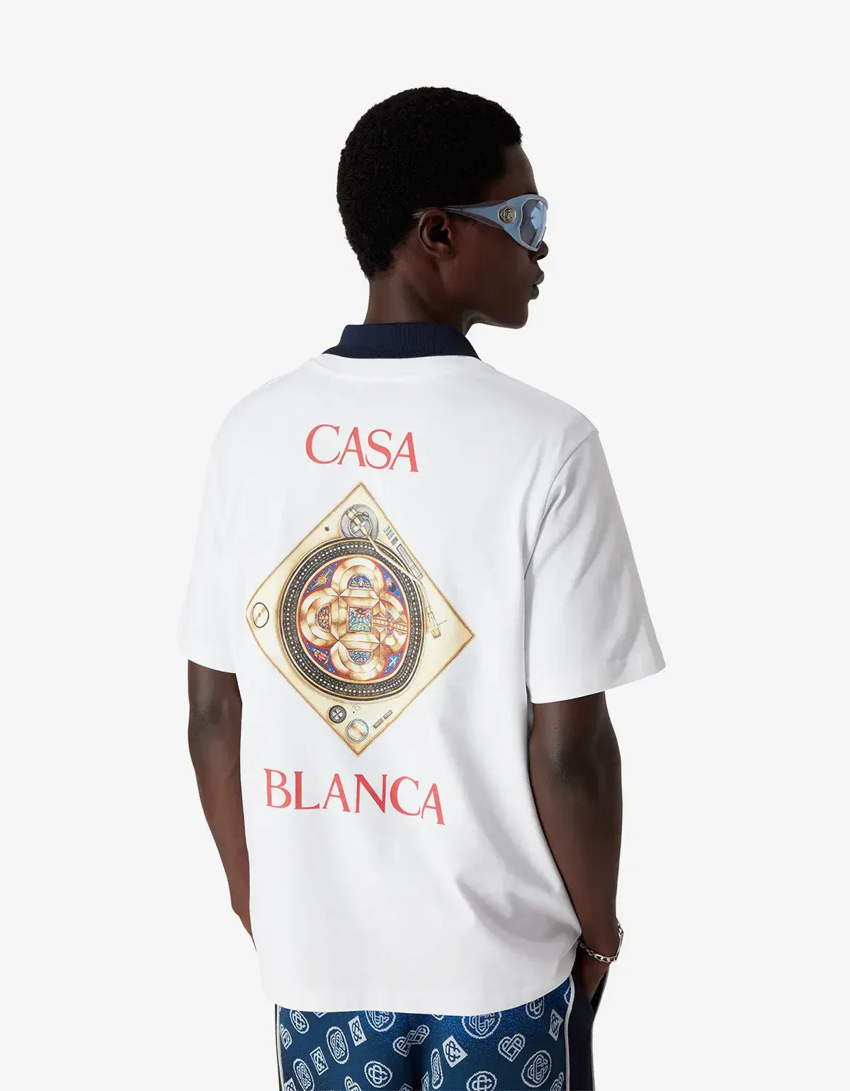 Casablanca White Plafond Orne De Musique Short Sleeve T‑Shirt M-SS26-JTS-001-02