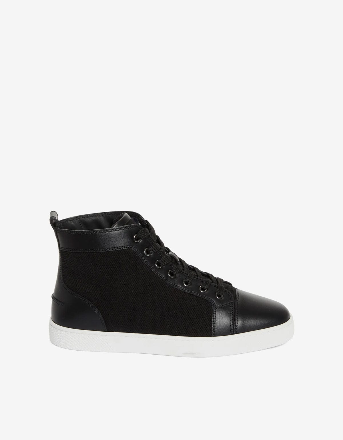 Christian Louboutin Black Louis Flat Mesh High Top Trainers