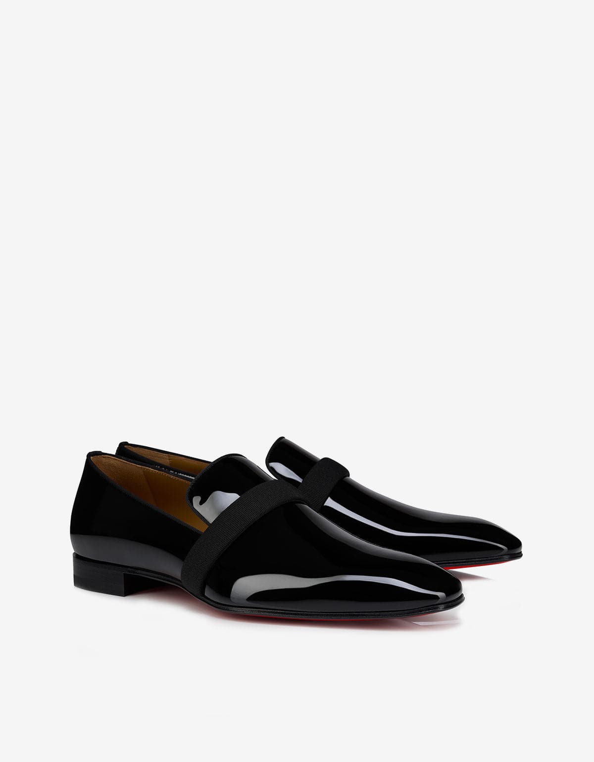 Christian Louboutin Dandydeco Black Patent Loafers – mens designer