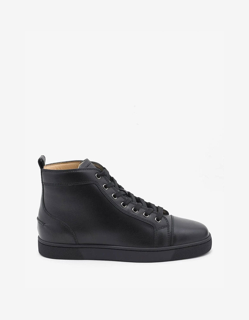 Christian Louboutin Louis Flat Calf Black High Top Trainers 3091177 CM53