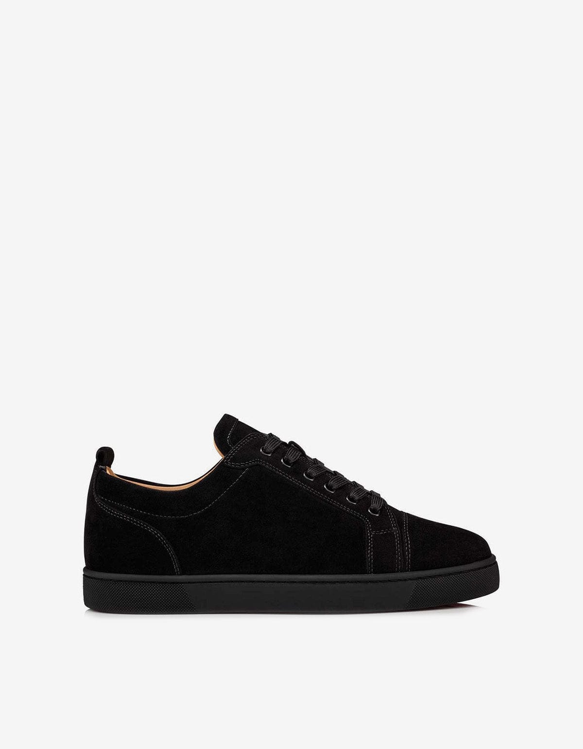 Christian Louboutin Louis Junior Black Suede Trainers 3240421 B074 