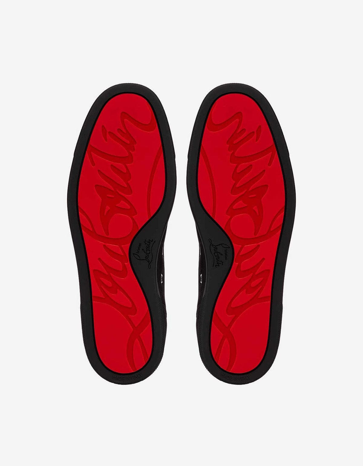 Christian Louboutin Louis Junior Black Suede Trainers 3240421 B074 