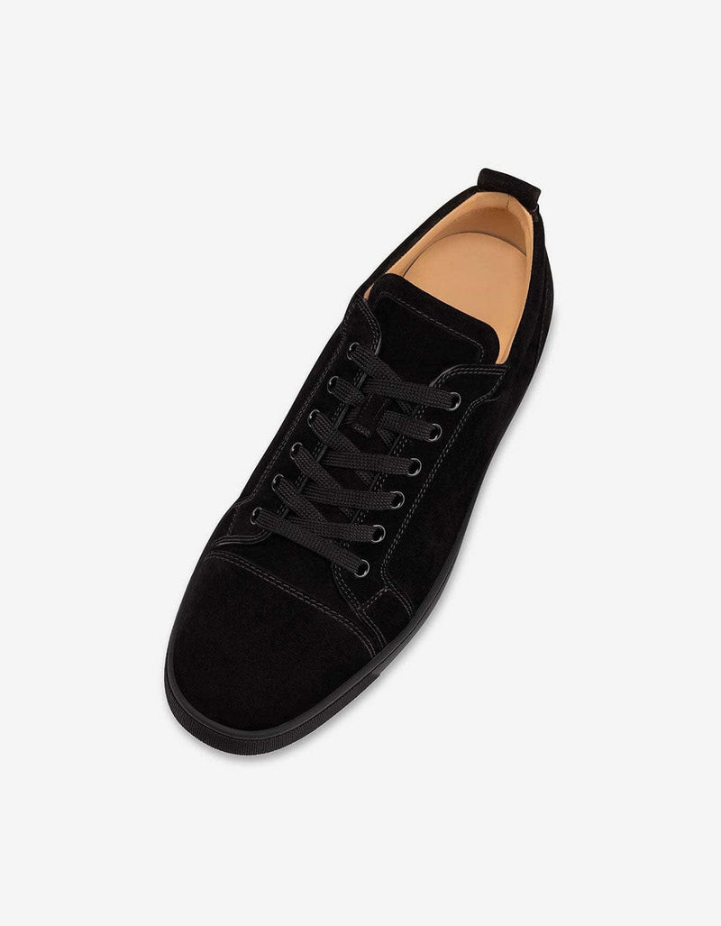 Christian Louboutin Louis Junior Black Suede Trainers 3240421 B074 