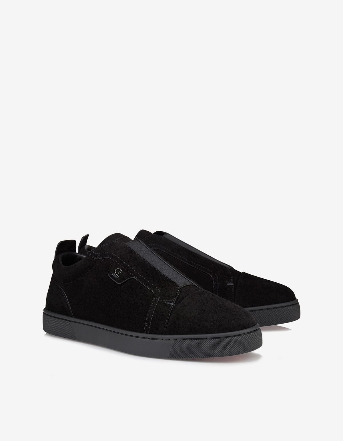 Christian Louboutin St Louis Black Suede Trainers 3250667 BK01