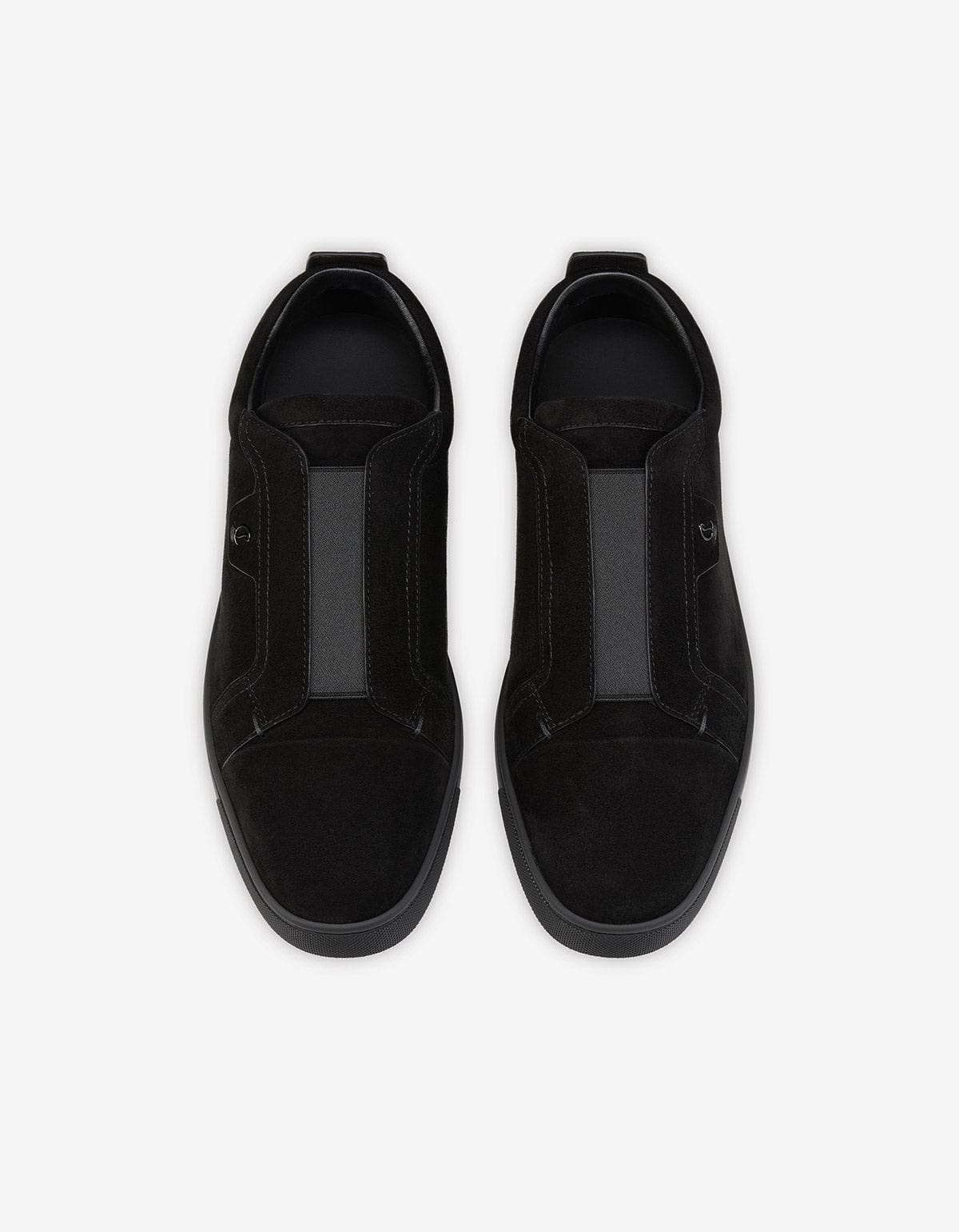 Christian Louboutin St Louis Black Suede Trainers 3250667 BK01