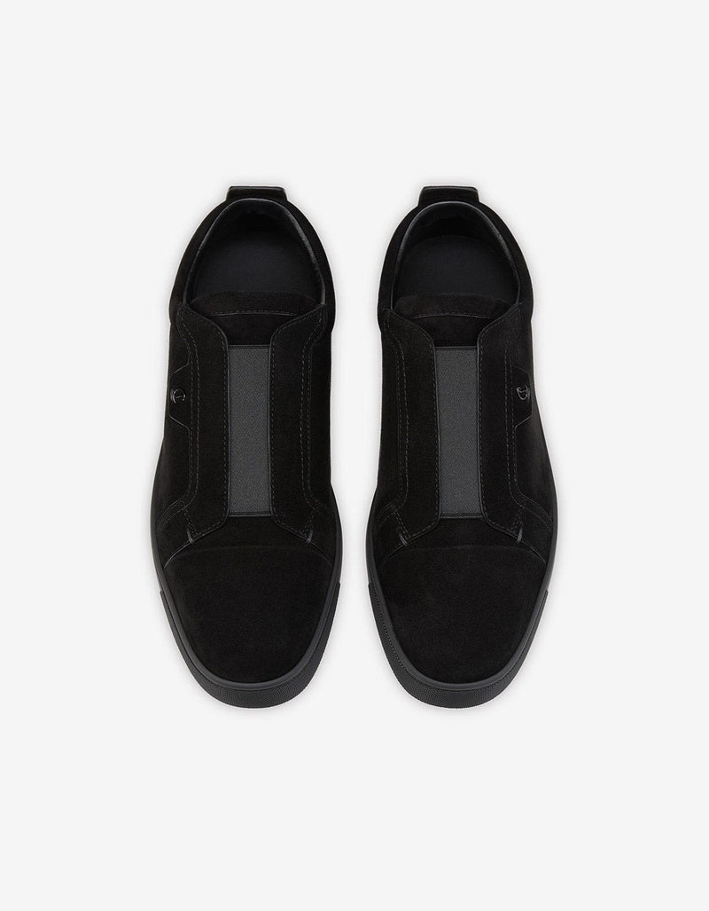 Christian Louboutin St Louis Black Suede Trainers 3250667 BK01