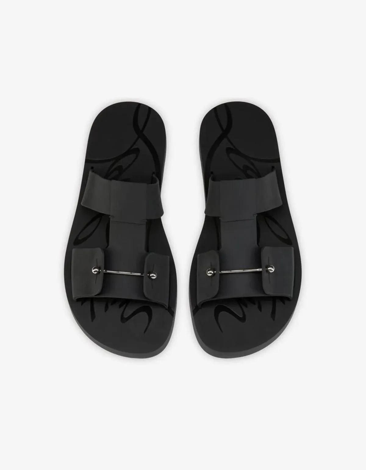 Christian Louboutin Black Zakouski Sandals 1260621 BK01