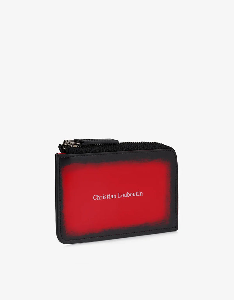 Christian Louboutin Red Canopy Zipped Card Holder – mens designer