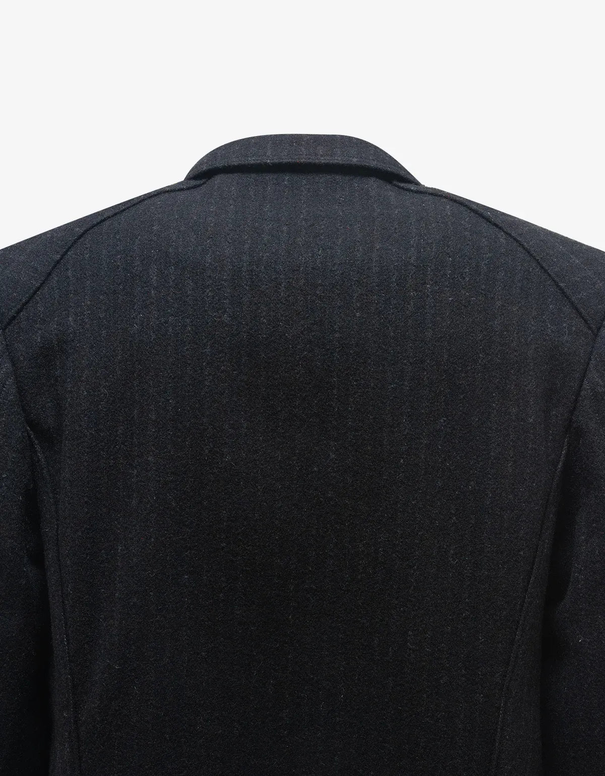 Comme Des Garçons Black Wool Pinstripe Blazer XJ-01054M