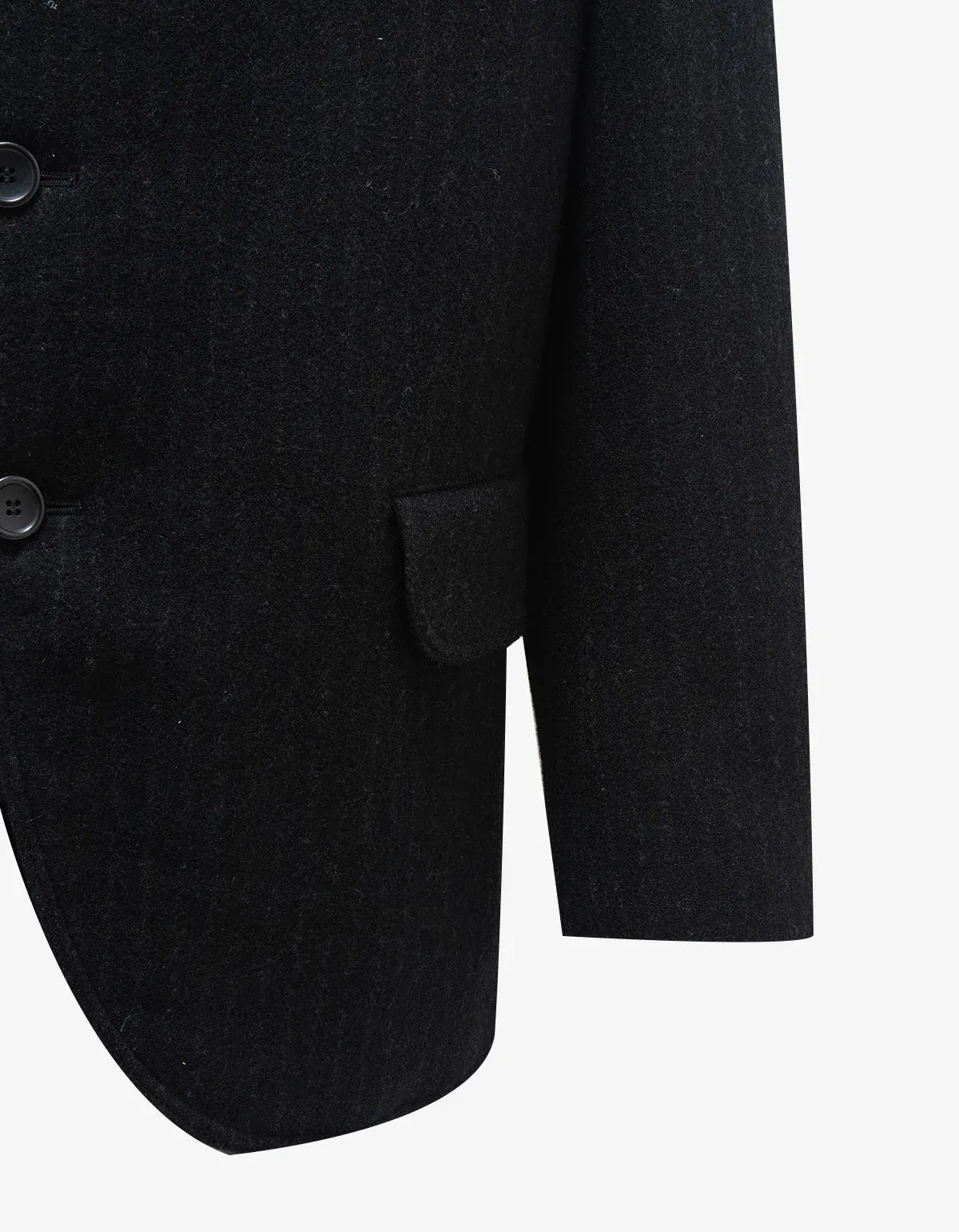 Comme Des Garçons Black Wool Pinstripe Blazer XJ-01054M