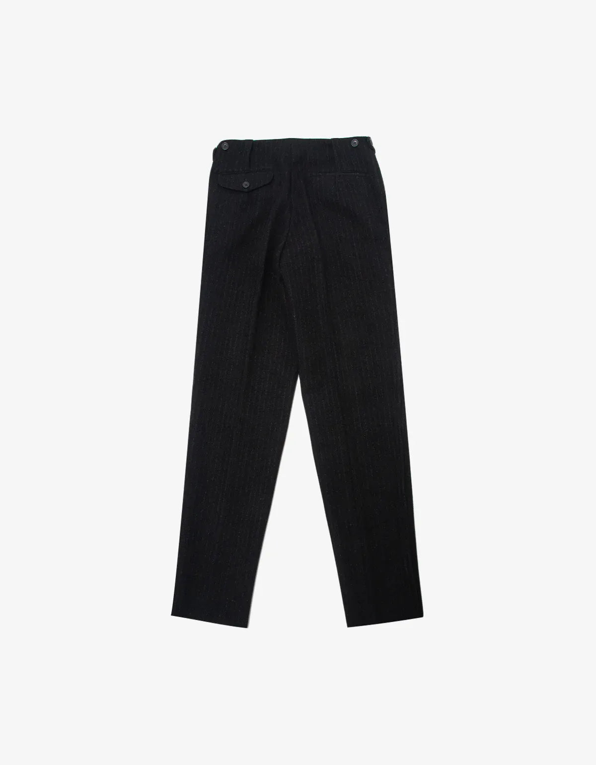Comme Des Garçons Black Wool Pinstripe Trousers