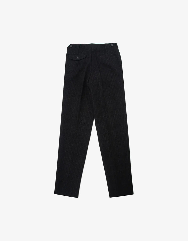 パンツ Comme des Garcons Wool Pinstripe Pants Comme Des Garçons Black Wool Pinstripe Trousers – mens designer