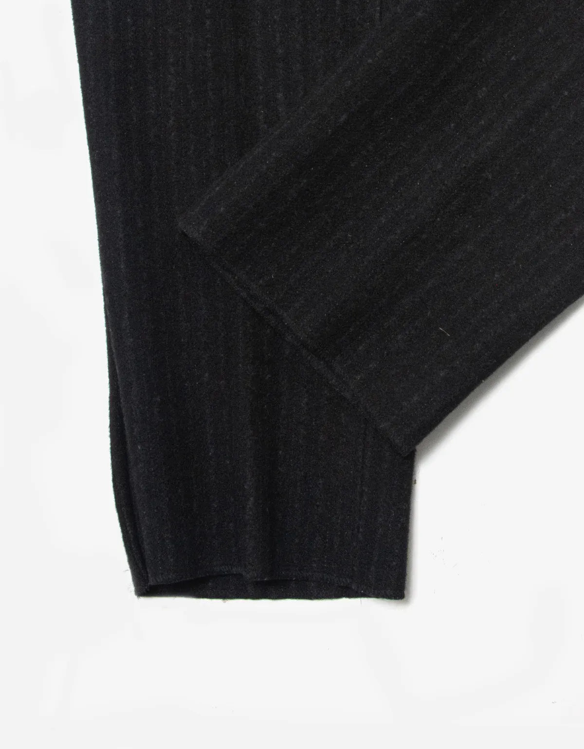 Comme Des Garçons Black Wool Pinstripe Trousers