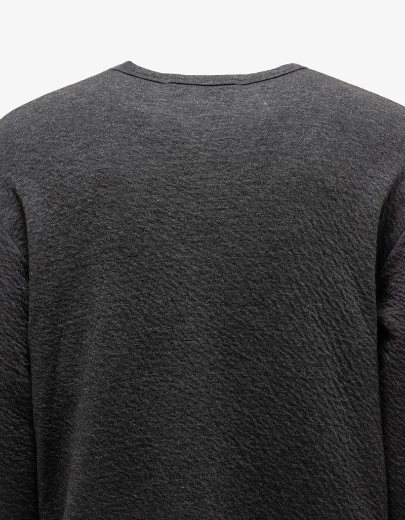 Comme Des Garçons Shirt Grey Lightweight Wool Knit – mens designer