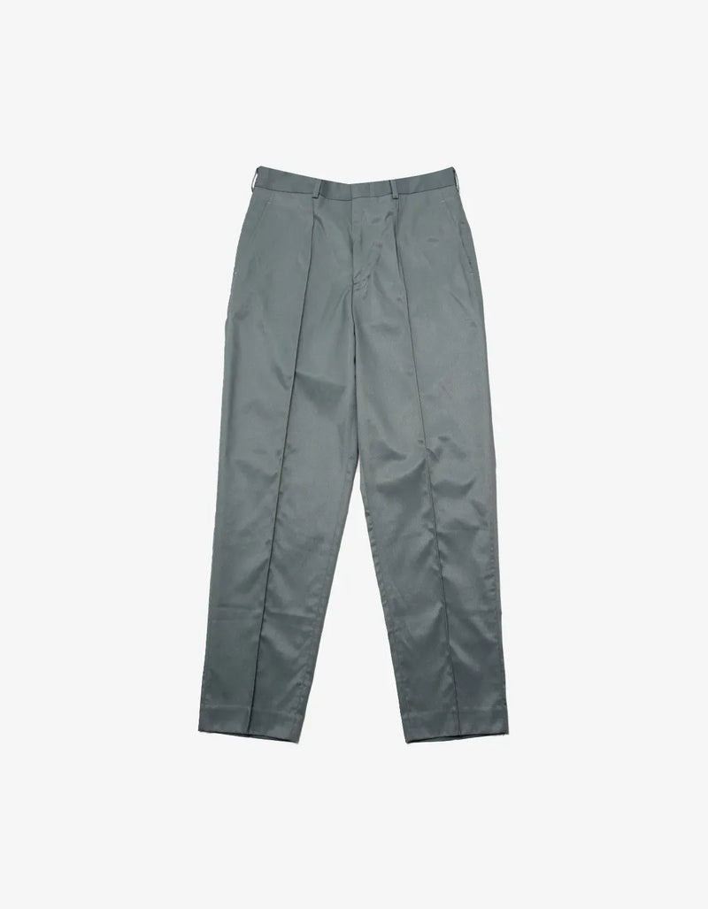 Comme Des Garçons Shirt Grey Tapered Twill Trousers