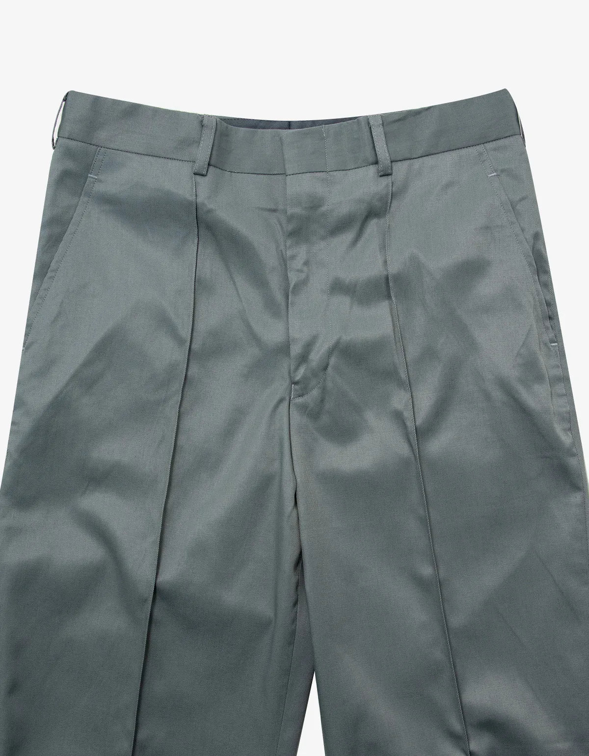 Comme Des Garçons Shirt Grey Tapered Twill Trousers