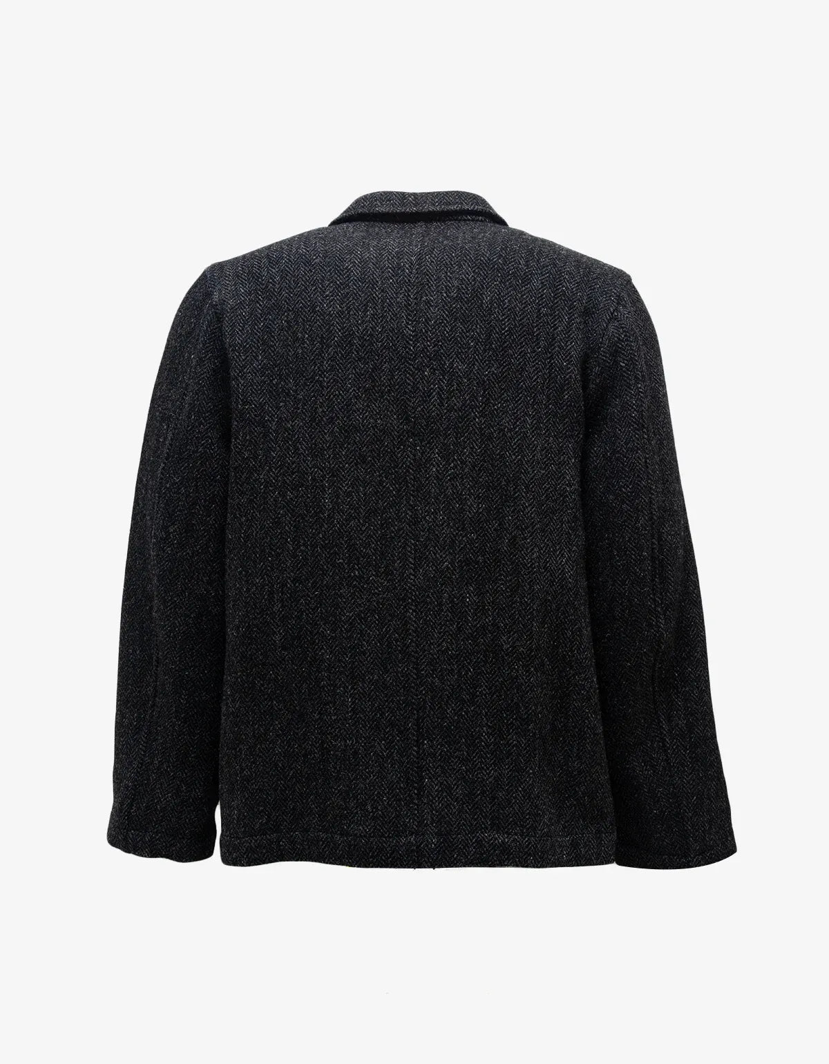 Comme Des Garçons Shirt Grey Wool Herringbone Work Jacket