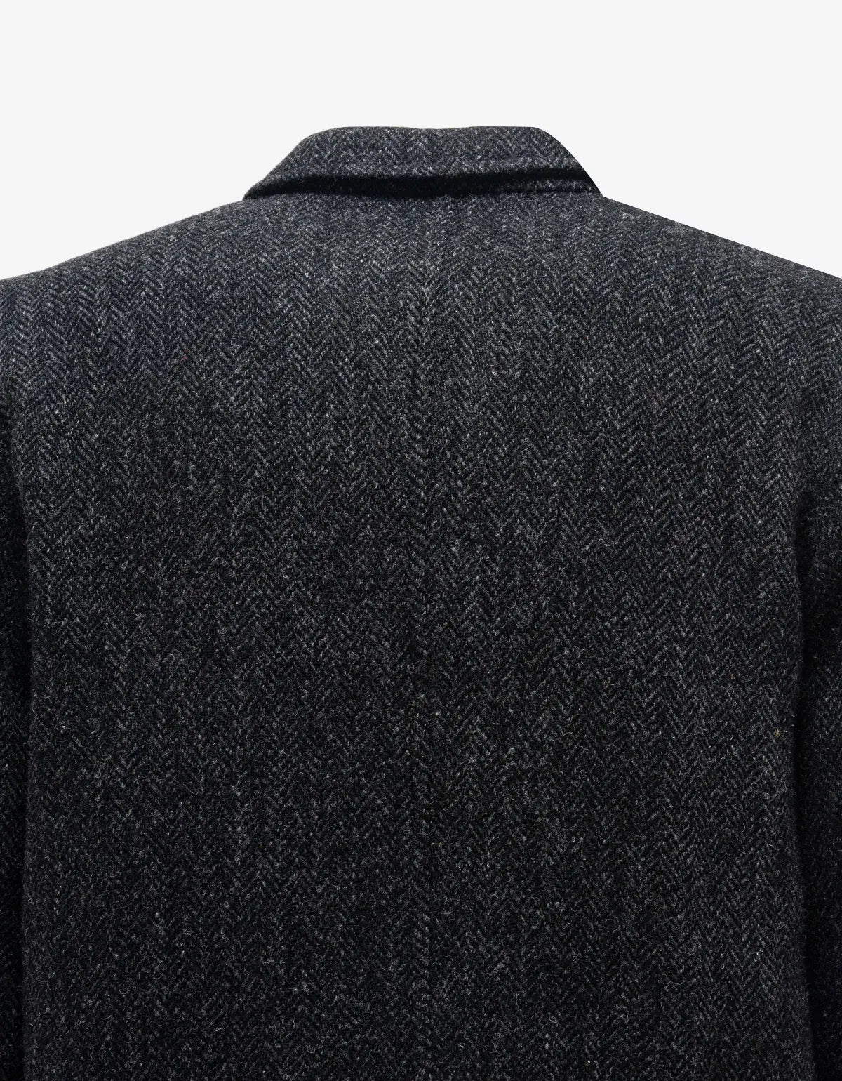 Comme Des Garçons Shirt Grey Wool Herringbone Work Jacket